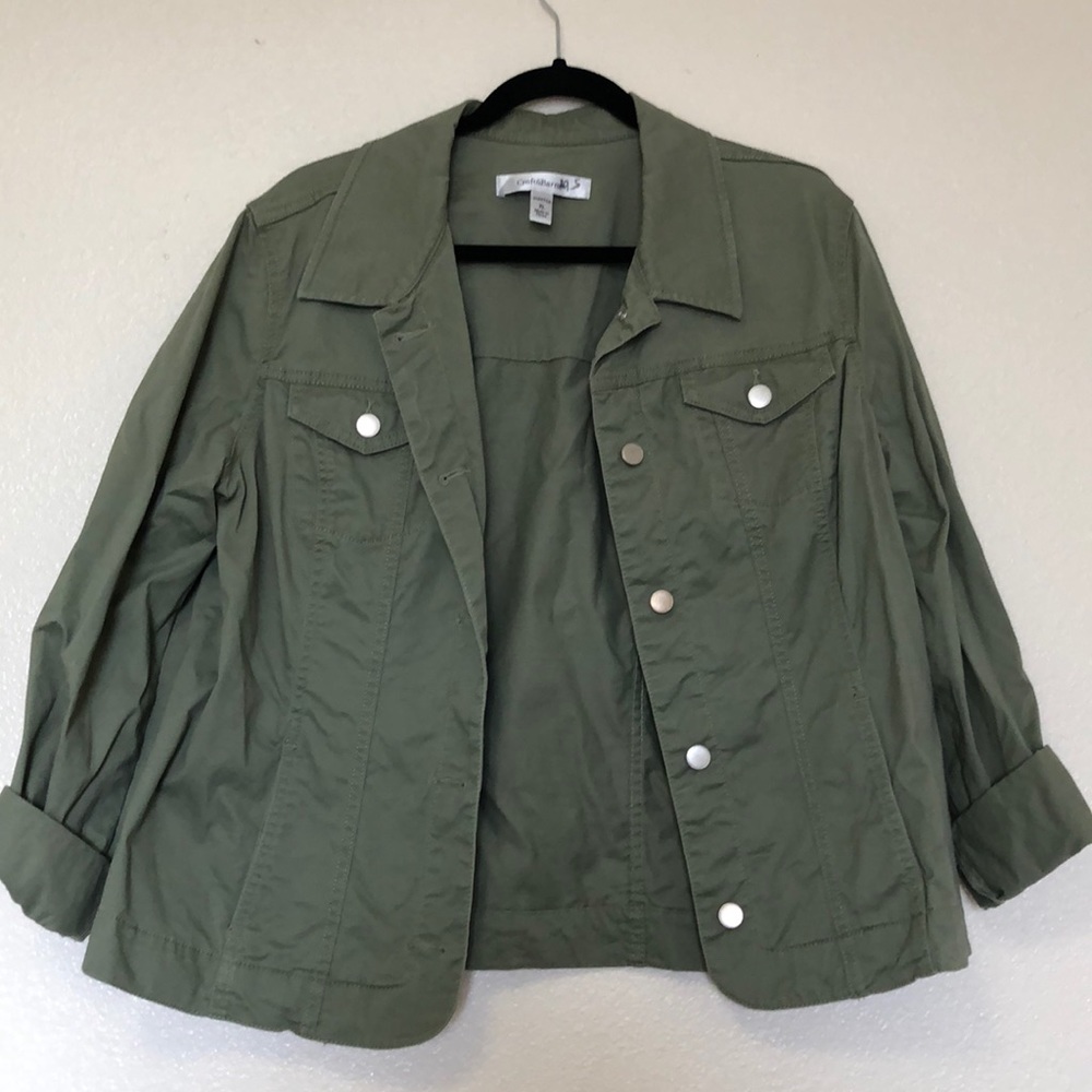 Croft & Barrow Utility Jacket Olive Green